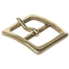 1 5/8&Prime; (40 mm) Nickel Free Center Bar Single Prong Square Belt Buckle