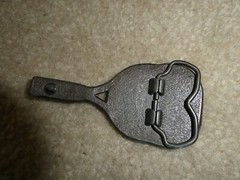 Vintage 1970s Brass Tennis Racket Belt Buckle 4&Prime; Wide