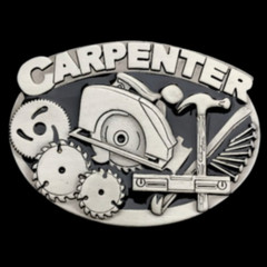 Carpenter Circular Handsaw Hammer Tool Quality Belt Buckles Boucle de Ceinture