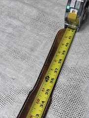 Tiger Eye Brass Tone Brown Belt Men Ladies Leather Embossing Western Cowboy