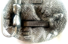 Alaska Moose Belt Buckle Silver-Tone Metal for 2&Prime; Belt 3.25&Prime; Long 1992