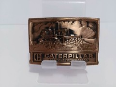 Caterpillar Brass Metal Belt Buckle Lightweight Men&rsquo;s Accessories 3&Prime;×2&Prime;