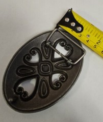 FLORAL ORNAMENTAL ART FASHION DESIGN BELT BUCKLE