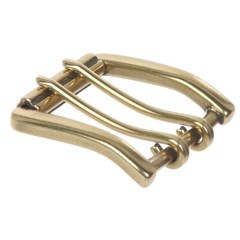 1 1/2&Prime; (38 mm) Nickel Free Double Prong Square Roller Belt Buckle