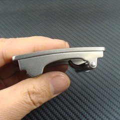 Titanium Clamp closure Buckle Anti allergy Belt Buckle for 1.25&Prime; Belt Z333
