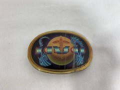 Vintage 1977 “Kansas “ Band Pacifica Oval Belt Buckle Album Cover Designs