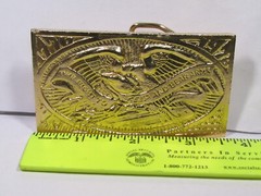 1976 Bicentennial Brass Buckle American Eagle The Right to Keep & Bear Arms