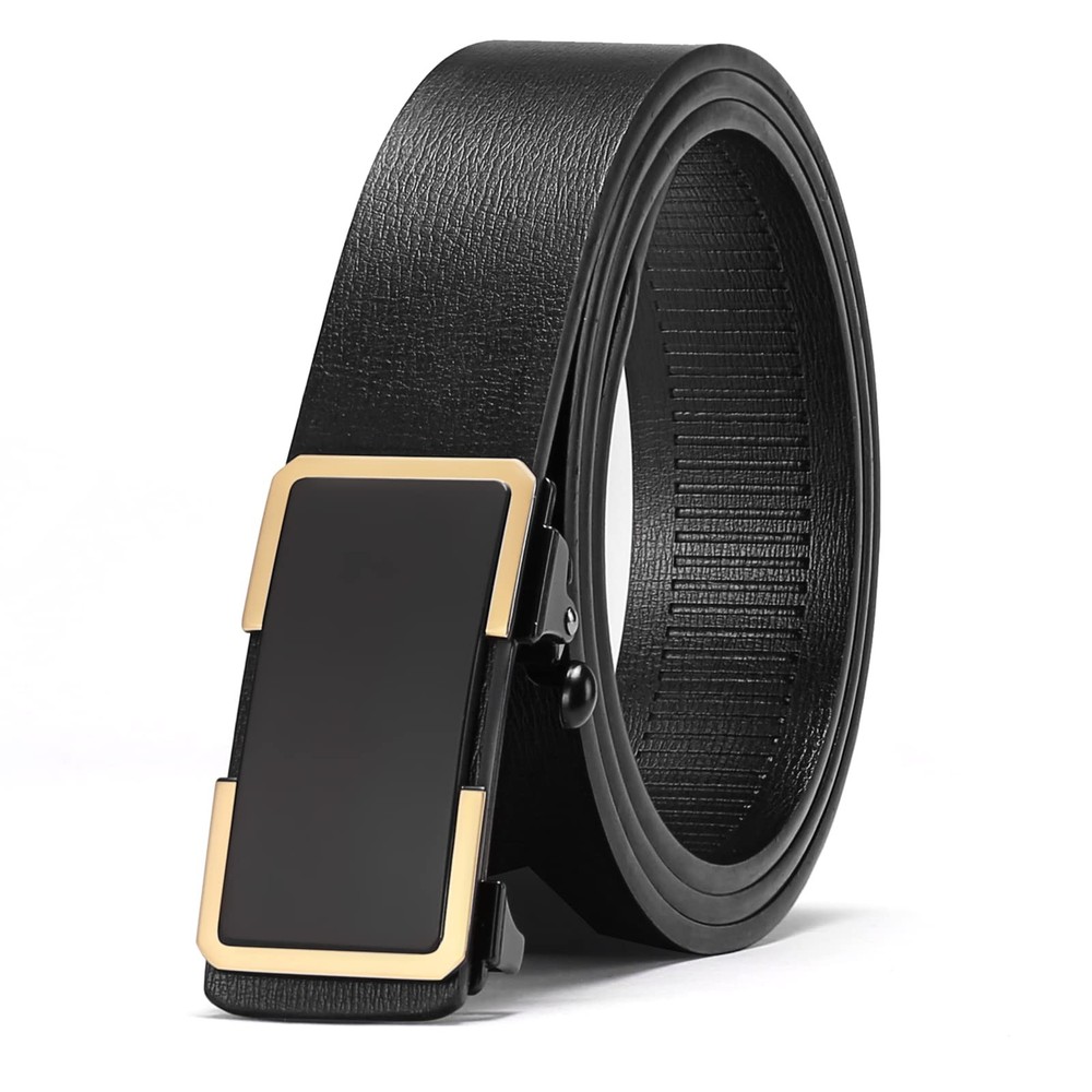 SENDEFN Ratchet Belt for Men Automatic 28&Prime; to 40&Prime; Waist Adjustable, Black-90