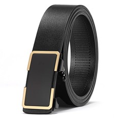 SENDEFN Ratchet Belt for Men Automatic 28&Prime; to 40&Prime; Waist Adjustable, Black-90