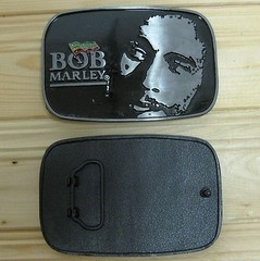 Bob Marley Jamaica music belt buckle