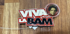 Vintage Viva La Bam Enamel Belt Buckle MTV 2004 Bam Margera RARE pewter