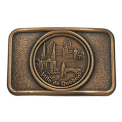 VILLE DE QUEBEC CITY CANADA SOUVENIR BELT BUCKLE BOUCLE DE CEINTURES