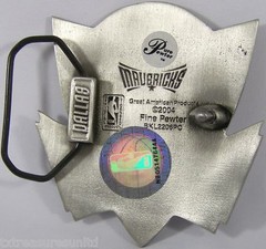 BELT BUCKLES Licensed NBA Dallas Mavericks Basketball Silver Blue Sports NWOT!