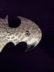 Batman /Batgirl Belt Buckle/ DC Comics / Pink Metal