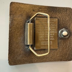 John Deere 310D Backhoe Belt Buckle Vintage Brass Heavy Equipment 1994Tractor