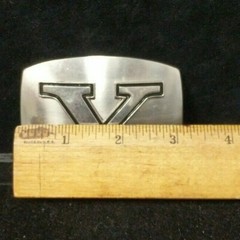 Great/Fun/Fashionable Belt Buckle Blingy Black Enamel Letter Y Initial B4-4-8-U