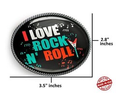 Joan Jett Belt Buckle – I Love Rock n Roll Music Handmade Buckle – 172