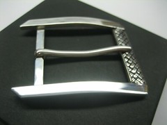 STERLING SILVER 925 BUCKLE AVAILABLE FOR 1&Prime; 1-1/8&Prime; 1-1/4&Prime; 1-3/8&Prime; 1-1/2&Prime; BELTS