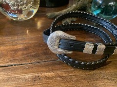 James Reid style XLWage Sterling Silver overlay Belt buckle 43-45-1”🐂✅