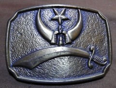 Belt Buckle – Schriner – Star – Hat – Sword – 3.25 »x2.5 » – 1C