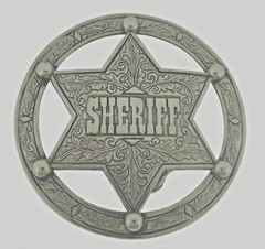 New Star Belt Buckle Texas Usa Sheriff Western Rodeo Cowboy Silver Metal Aztec