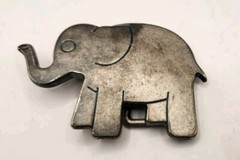 Elephant Buckle Silver Belt Buckle Wildlife Animal Buckle Unbranded