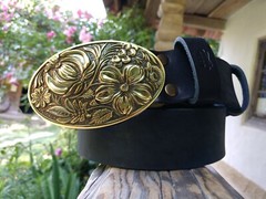 Belt buckle “Petrykivka””, Ornamental belt buckle, Ukrainian belt buckle