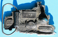 Train Locomotive Belt Buckle The Great American Buckle Co. Chicago 1981
