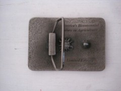 NOS Lewis Buckle Co FARMFEST 1976 America&rsquo;s Salute to Agriculture Belt Buckle