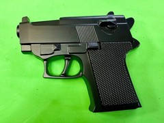 Gun Handgun Pistol Figural Cutout Novelty Mag Cosplay Black 5&Prime; Belt Buckle