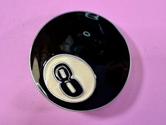 Eight Ball Pool Game Magic Figural Black & White New Belt Buckle