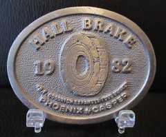 Hall Brake B F Goodrich Expander Tube Brake Belt Buckle 1982 Phoenix AZ CasperWY