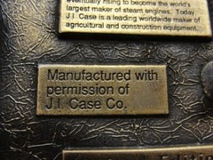 Vintage Belt Buckle J.J. Case Threshing Machine Racine Wisconsin USA Ltd Edition