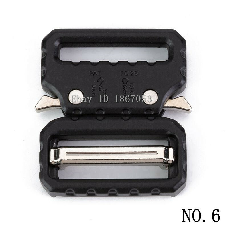 Quick Release Belt Buckle Metal 25mm 38mm Tactical Web Belt Outdoor Hunting Gear