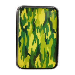 Men Black Metal Fashion Belt Buckle Army Green Color Camouflage Western Hunter