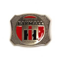 International Harvester IH McCormick Farmall Brushed Pewter Belt Buckle ZJD624