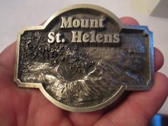 1980 MOUNT ST HELENS BELT BUCKLE – HEAVY METAL – GW13