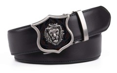 Ratchet Belt for Men Leather Dress Belts with 36/38(34-36waist), Black2082