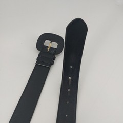 The Ritz Accessory Womens Belt Small Medium Black Genuine Leather