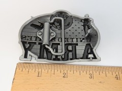 United States Army American Flag Belt Buckle Enameled Metal New