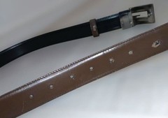GUCCI buckle belt G Logo Silver hardware Made in Italy Leather Black Brown Men&rsquo;s
