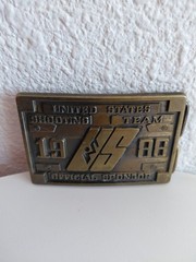 1988 UNITED STATES SHOOTING TEAM BELT BUCKLE – XXIV OLYMPIAD – SEOUL KOREA GW17