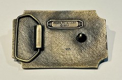 Indiana Metal 1977 Belt Buckle – « I&rsquo;LL GIVE UP MY GUN WHEN…” Charlton Heston NRA