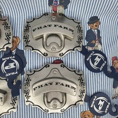 NEW Phat Farm Silver Metal Bottle Opener / Belt Buckle Deadstock Retro Y2K