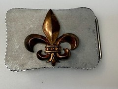 Fleur De Lis Centerpiece Saints Symbol Conner Custom Jewelry Artisan Belt Buckle