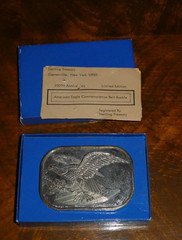 International Monetary Mint Eagle Belt Buckle 200th Anniversary American Eagle!!