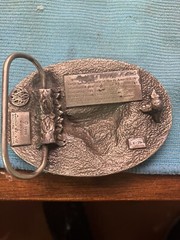 1988 Siskiyou Buckle Co Buck Deer Hunting Belt See Pic’s