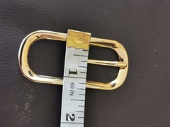 BELT BUCKLES 10993 2.5&Prime;X1&Prime; Gold Plated Made in Italy
