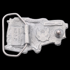 Red Fire Truck Engine Firefighter Fireman Belt Buckle (New Old Stock)