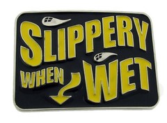 True Love Heart Slippery When Wet Belt Buckles Bar Joke Humerous Funny New Style